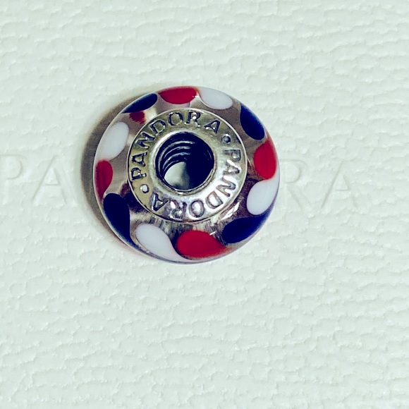 Pandora All American Murano Glass Charm - Picture 3 of 4